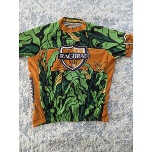 Primal Cycling Jersey Adult XLarge Full Zip Sport Cut Retro Colorful Racing Mens